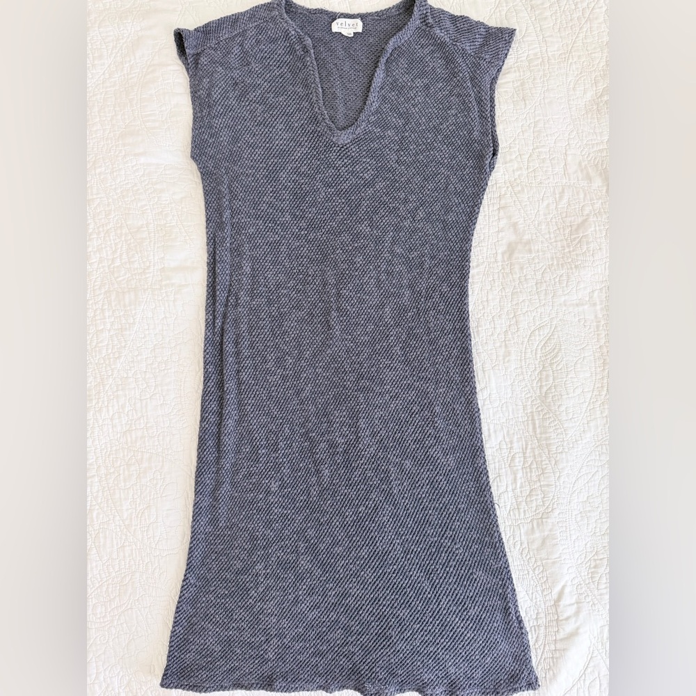 Velvet by Graham & Spencer Chunky Knit Top - Slate Gray